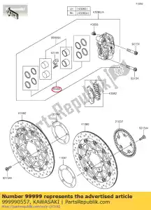 Kawasaki 999990557 zestaw., uszczelnienie przeciwpy?owe - Dół