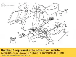 Qui puoi ordinare tubo di sfiato da Piaggio Group , con numero parte GU66109715: