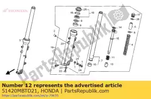 honda 51420MBTD21 caso, r. fondo - Lado inferior