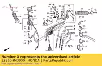 22880HM3000, Honda, cable, reverse assist honda trx 300 2000 2001 2002 2003 2004 2005 2006, New