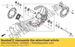 Here you can order the no description available from Honda, with part number 42635KZZ900: