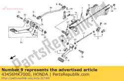 Qui puoi ordinare perno, snodo centrale da Honda , con numero parte 43456MK7000: