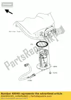 490400045, Kawasaki, pompa carburante kawasaki z  d klz versys a zx10r ninja j sx e k f black edition abs zx1000 h z1000 z1000sx 1000 , Nuovo