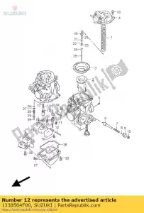 Suzuki 1338504F00 houder, jet - Onderkant