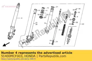 honda 51400MCF003 no hay descripción disponible en este momento - Lado inferior