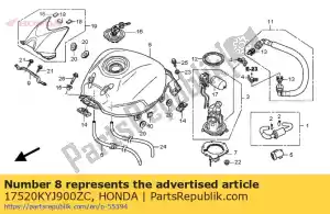 Honda 17520KYJ900ZC set * type2 1 * - Lado inferior