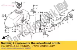 Here you can order the pump assy., fuel from Honda, with part number 16710MBL613:
