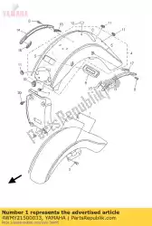 Aqui você pode pedir o conjunto do pára-choque dianteiro em Yamaha , com o número da peça 4WMY21500033: