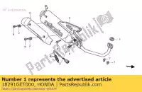 18291GET000, Honda, gasket, ex. pipe honda nps 50 2005 2006 2007 2008 2009 2010 2011 2012, New