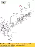 131400053, Kawasaki, fork-shift,output lh klx125caf kawasaki  d tracker klx 125 140 2010 2011 2012 2013 2015 2016 2017 2018 2019 2020 2021, New