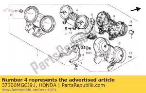 Honda 37200MGCJ91 sp & ta meter assy - Lado inferior