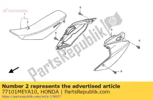 Honda 77101MEYA10 skórzane siedzisko - Dół