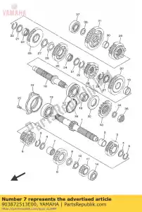 yamaha 903872513E00 collier - La partie au fond