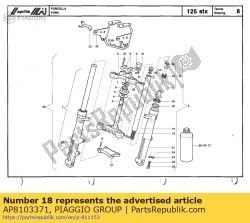 Aprilia AP8103371, Öldichtung, OEM: Aprilia AP8103371