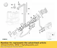 34322332449, BMW, brake hose bmw  1200 1996 1997 1998 1999 2000 2001 2002 2003 2004, New