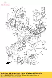 Aquí puede pedir silenciador interior de Yamaha , con el número de pieza 5EL144320000: