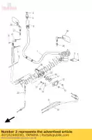 4XY262460000, Yamaha, einde, grip yamaha xvz xvztf 1300 1999 2000 2001, Nieuw