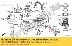 Aquí puede pedir quedarse, soporte de batería de Honda , con el número de pieza 50330MCAS40: