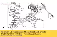 37250ML4900, Honda, toerenteller assy. honda cb  s cb450s 450 , Nieuw