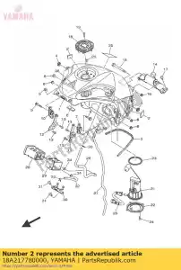 yamaha 18A217780000 damper, locating 1 - Bottom side