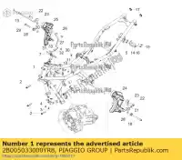 2B005033000YR8, Piaggio Group, frame, rood moto-guzzi zgukwa00 zgukwa00, zgukwc00 zgukwu00 zgukya00 zgukya00, zgukye00 zgukyua0 850 2019 2020 2021 2022, Nieuw