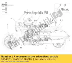 Ici, vous pouvez commander le décalque de feu de brouillard auprès de Piaggio Group , avec le numéro de pièce B064025: