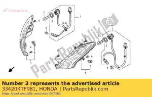 honda 33420KTF981 winker eenheid, r. fr. - Onderkant