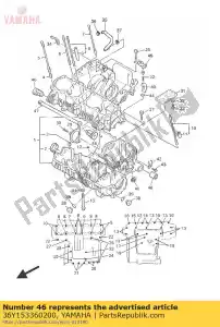 yamaha 36Y153360200 ammortizzatore, supporto motore 3 - Il fondo