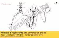 43311MEH000, Honda, tuyau a, rr brk honda nsa dn01 a nsa700a 700 , Nouveau