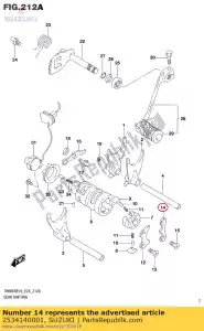 suzuki 2534140001 guide, came g / s - La partie au fond