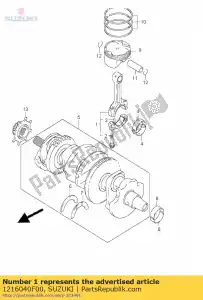 Suzuki 1216040F00 connrod assy - Onderkant