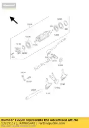 Here you can order the drum-assy-change from Kawasaki, with part number 132391126: