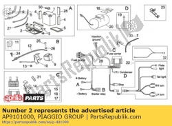 Aprilia AP9101000, Cassa batteria cpl., OEM: Aprilia AP9101000