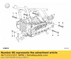 Ici, vous pouvez commander le cale - 3,50mm auprès de BMW , avec le numéro de pièce 46712311557: