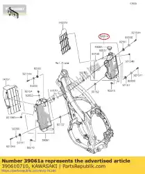 Qui puoi ordinare radiatore-assy, ?? Rh da Kawasaki , con numero parte 390610710: