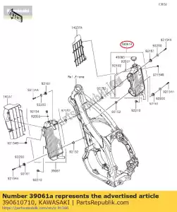 Kawasaki 390610710 radiatore-assy, ??rh - Il fondo