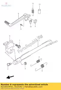 suzuki 4233019F01 colchete, prop st - Lado inferior