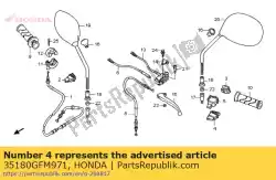 Here you can order the no description available at the moment from Honda, with part number 35180GFM971: