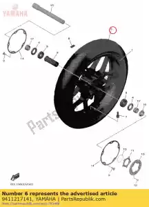 yamaha 9411217141 neumático (120/70 zr17m / - Lado inferior