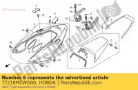 77218MCWD00, Honda, tapete, r. rr. protetor de calor do capuz honda vfr 800 2002 2003 2004 2005 2006 2007 2008 2009 2010, Novo