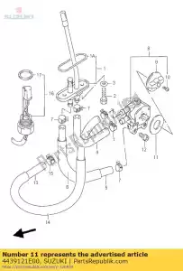 suzuki 4439121E00 tampa, torneira de combustível - Lado inferior