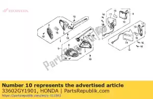 honda 33602GY1901 lens, r. rr. winker - Bottom side