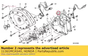 honda 11361MCAS40 cubierta, transmisión - Lado inferior