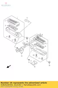 suzuki 4382620H00 wspornik, podnó?ek - Dół