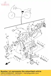 yamaha 1MD233580000 tapón de soporte 1 - Lado inferior