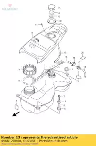 Suzuki 4466120H00 gasket set,fuel - Bottom side