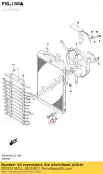 Here you can order the cushion,radiato from Suzuki, with part number 0932010051: