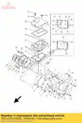 pakking, carterdeksel 1 van Yamaha, met onderdeel nummer 3VD154510000, bestel je hier online: