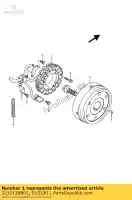 3210138B02, Suzuki, conjunto de estator suzuki vs intruder glp glf vs1400glpf vs1400glp vs1400 1400 , Nuevo