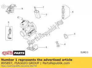 Piaggio Group 895897 carburador phbh 28 bd - Lado inferior